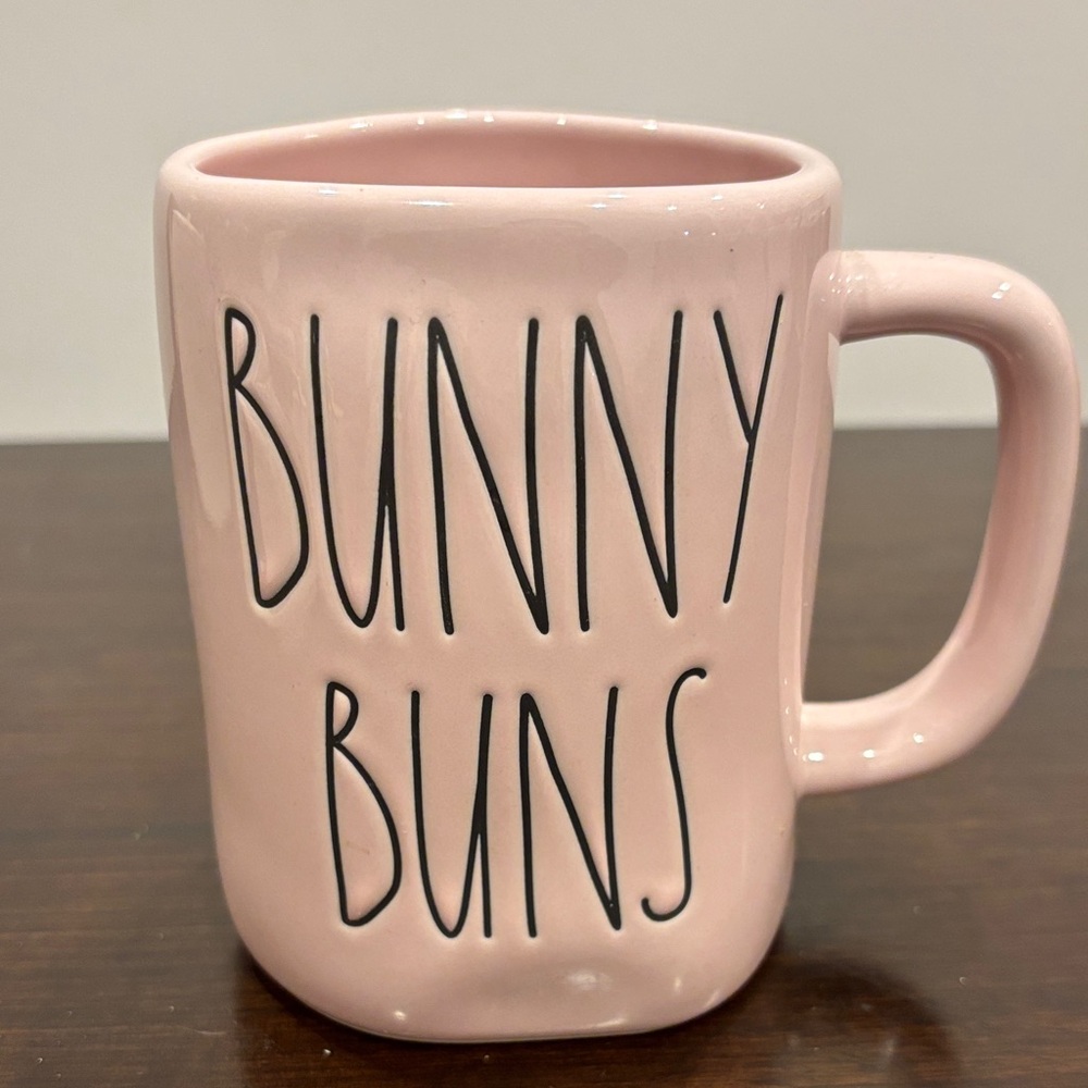 Pink Ceramic Mug - Bunny Buns